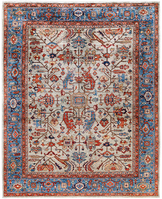 Serapi One-of-a-Kind Wool Gray Area Rug 8' 2" x 10' 1"