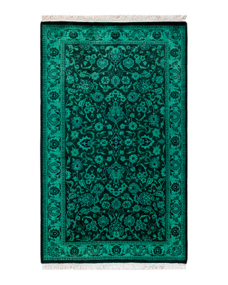 Modern Fine Vibrance Green Area Rug 3' 2" x 5' 2"