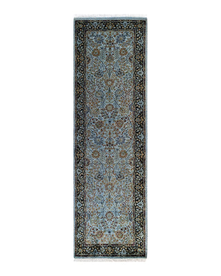 Modern Fine Vibrance Blue Runner 2' 6" x 8' 6"