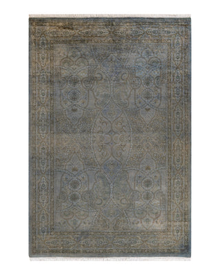 Modern Fine Vibrance Gray Area Rug 6' 1" x 9' 0"