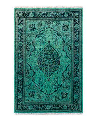 Modern Fine Vibrance Black Area Rug 4' 2" x 6' 4"