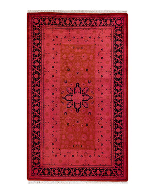 Modern Fine Vibrance Pink Area Rug 3' 2" x 5' 3"