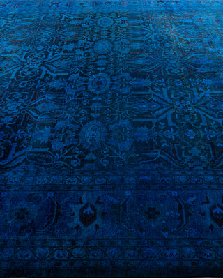 Fine Vibrance, One-of-a-Kind Hand-Knotted Area Rug  - Blue, 9' 1" x 12' 2"