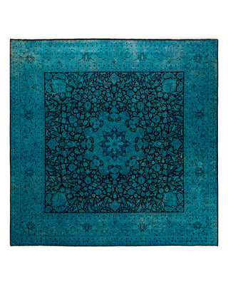 Modern Fine Vibrance Blue Area Rug 8' 1" x 8' 1"