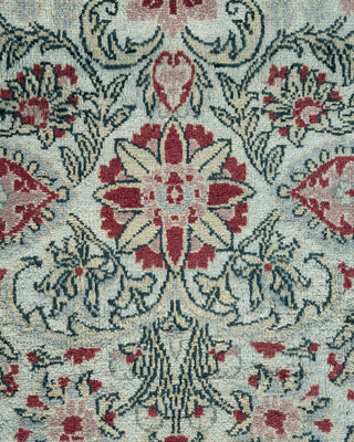 Contemporary Hand Knotted Overdyed Gray Area Rug 6' 1" x 11' 8"