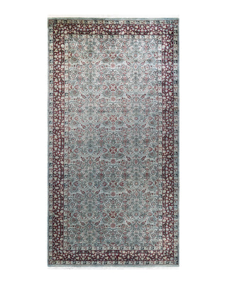 Contemporary Fine Vibrance Gray Wool Area Rug 6' 1" x 11' 8"