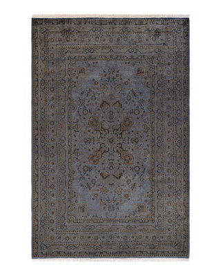 Modern Fine Vibrance Gray Area Rug 6' 1" x 9' 5"