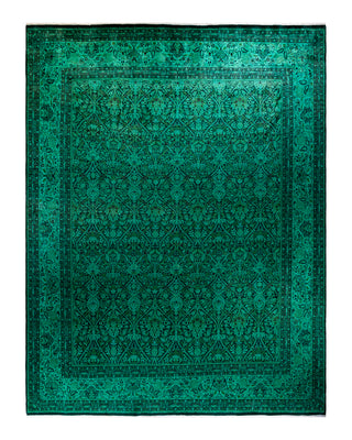 Modern Fine Vibrance Green Area Rug 10' 1" x 13' 0"