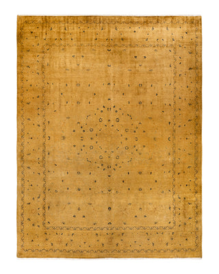 Contemporary Fine Vibrance Brown Wool Area Rug 8' 0" x 10' 6"