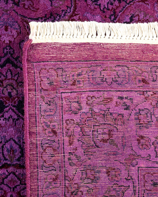 Modern Overdyed Hand Knotted Wool Pink Area Rug 4' 1" x 6' 0"