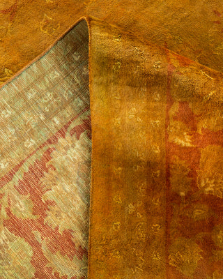 Contemporary Hand Knotted Overdyed Brown Area Rug 9' 2" x 12' 1"