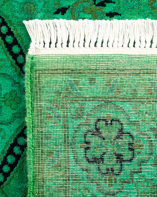 Contemporary Hand Knotted  Green Area Rug 3' 2" x 5' 2"
