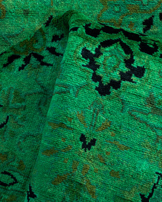 Contemporary Hand Knotted  Green Area Rug 3' 2" x 5' 2"