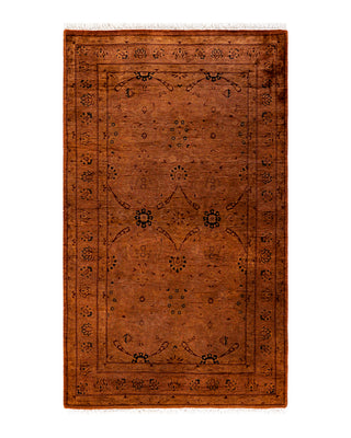 Modern Fine Vibrance Brown Area Rug 3' 1" x 5' 3"