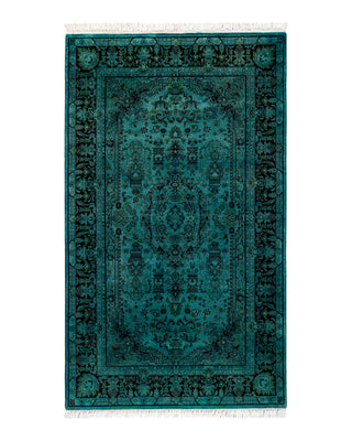 Modern Fine Vibrance Blue Area Rug 3' 2" x 5' 4"