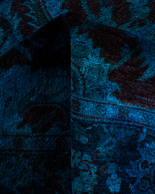 Contemporary Hand Knotted  Blue Area Rug 3' 1" x 5' 0"