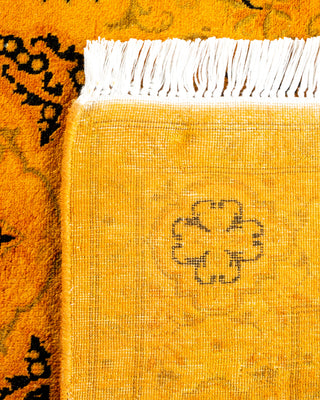 Contemporary Hand Knotted Overdyed Gold Area Rug 3' 1" x 5' 3"
