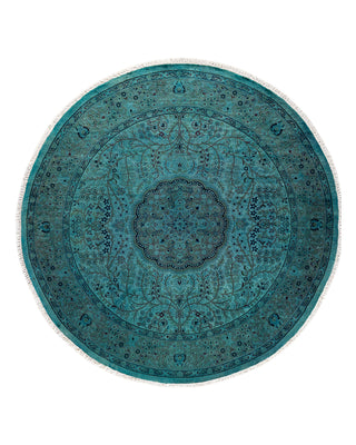 Modern Fine Vibrance Blue Area Rug 5' 8" x 5' 9"