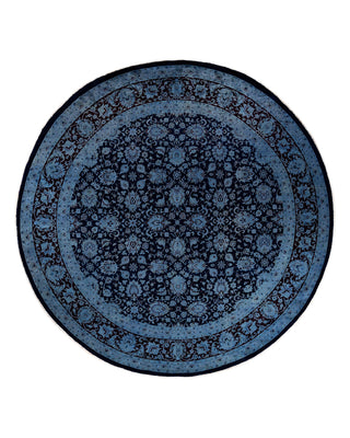 Modern Fine Vibrance Navy Area Rug 10' 3" x 10' 3"