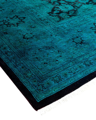 Fine Vibrance, One-of-a-Kind Hand-Knotted Area Rug - Blue, 9' 2" x 12' 1" - Solo Rugs