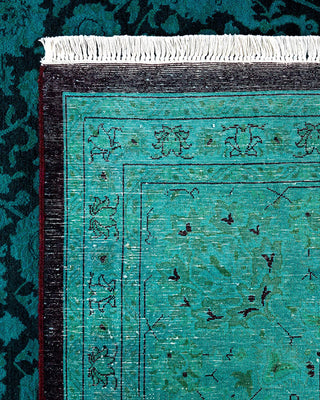 Fine Vibrance, One-of-a-Kind Hand-Knotted Area Rug - Blue, 9' 2" x 12' 1" - Solo Rugs