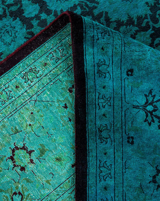 Fine Vibrance, One-of-a-Kind Hand-Knotted Area Rug - Blue, 9' 2" x 12' 1" - Solo Rugs