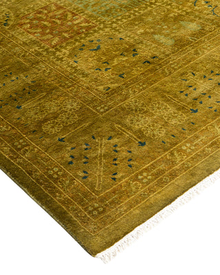 Modern Overdyed Hand Knotted Wool Multi Area Rug 6' 1" x 9' 4"