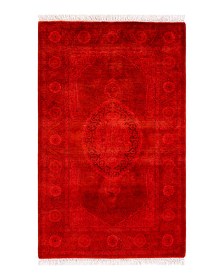 Modern Fine Vibrance Red Area Rug 2' 8" x 4' 2"