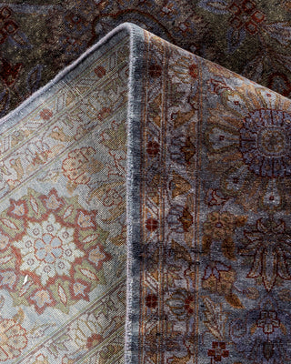 Contemporary Hand Knotted Overdyed Gray Area Rug 6' 3" x 12' 2"