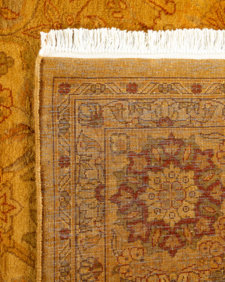 Contemporary Hand Knotted Overdyed Gold Area Rug 6' 3" x 12' 3"