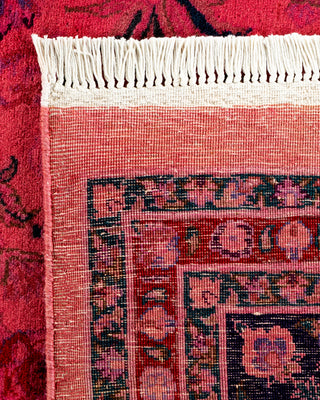 Contemporary Hand-Knotted Overdyed Pink Area Rug 9' 2" x 12' 0"