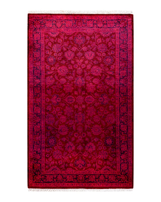 Modern Fine Vibrance Pink Area Rug 3' 1" x 5' 2"