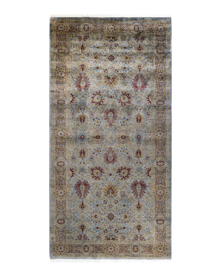 Contemporary Fine Vibrance Gray Wool Area Rug 5' 3" x 10' 7"