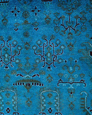 Fine Vibrance, One-of-a-Kind Hand-Knotted Area Rug  - Blue, 9' 0" x 11' 7"
