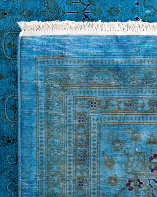 Fine Vibrance, One-of-a-Kind Hand-Knotted Area Rug  - Blue, 9' 0" x 11' 7"