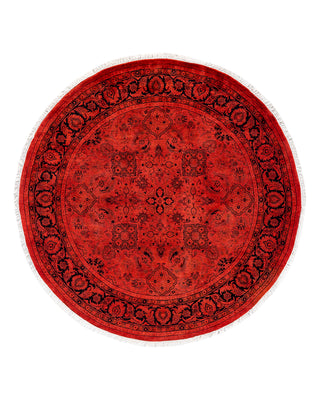 Modern Fine Vibrance Red Area Rug 5' 1" x 5' 1"