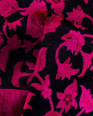 Contemporary Hand-Knotted Overdyed Pink Area Rug 8' 2" x 10' 3"