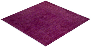 Modern Overdyed Hand Knotted Wool Pink Area Rug 8' 2" x 8' 2"