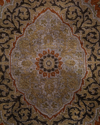 Contemporary Hand Knotted Overdyed Brown Area Rug 2' 9" x 4' 2"