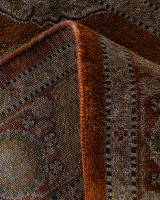 Contemporary Hand Knotted Overdyed Brown Area Rug 2' 9" x 4' 2"