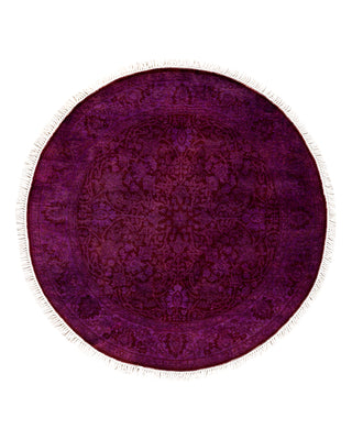 Modern Fine Vibrance Purple Area Rug 3' 1" x 3' 1"