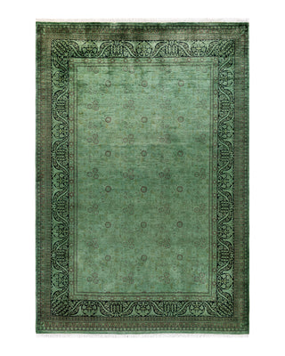 Modern Fine Vibrance Green Area Rug 6' 3" x 9' 2"