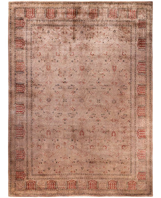 Contemporary Overdyed Wool Hand Knotted Brown Area Rug 8' 10" x 12' 6"