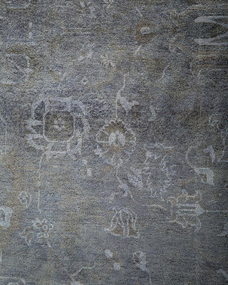 Fine Vibrance, One-of-a-Kind Hand-Knotted Area Rug - Gray, 9' 2" x 12' 5" - Solo Rugs