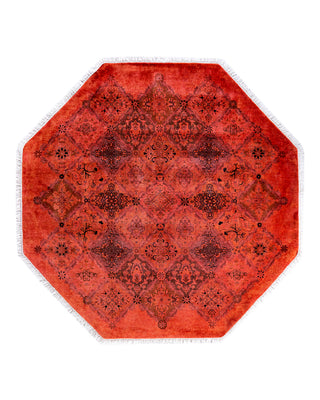 Fine Vibrance, One-of-a-Kind Hand-Knotted Area Rug - Pink, 5' 1" x 5' 1"