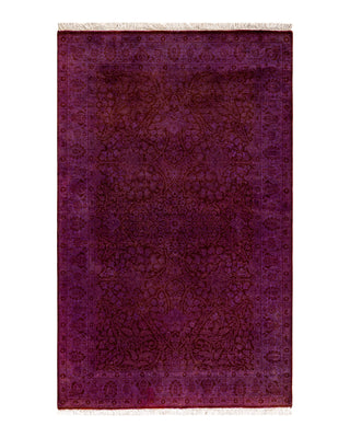 Modern Fine Vibrance Purple Area Rug 4' 0" x 6' 3"