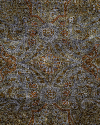 Contemporary Hand Knotted Overdyed Brown Area Rug 2' 7" x 4' 4"