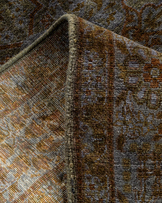 Contemporary Hand Knotted Overdyed Brown Area Rug 2' 7" x 4' 4"