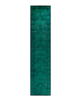 Modern Fine Vibrance Green Runner 4' 3" x 19' 10"