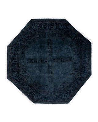 Fine Vibrance, One-of-a-Kind Hand-Knotted Area Rug - Gray, 5' 1" x 5' 1"